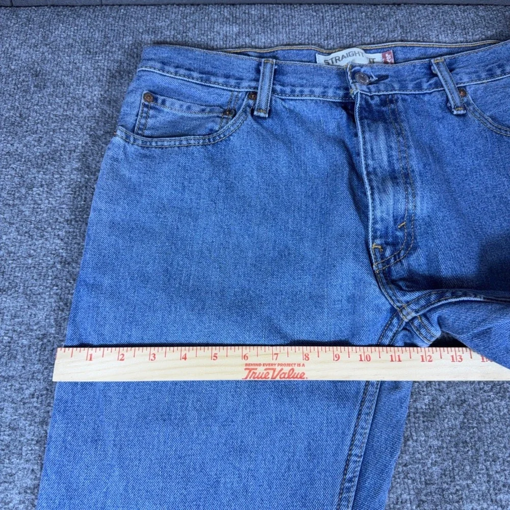 Levis 505 Regular Fit Straight Leg Mens Jeans Blue Denim 34x34 Medium Wash